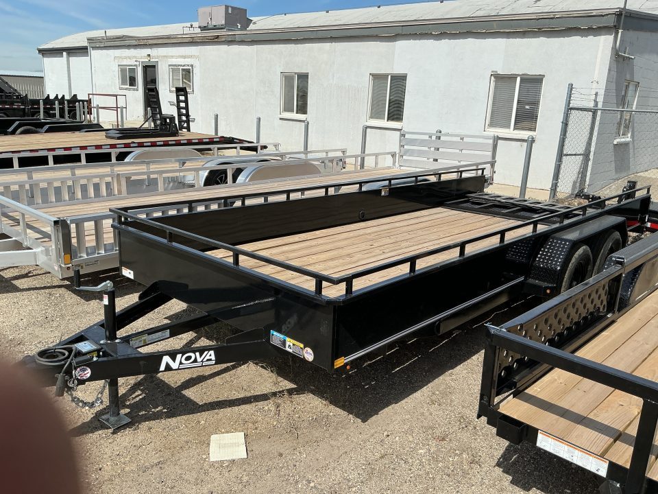New 2026 Midsota 82 x 18 Nova Solid Side Utility Trailer, 7K Tandem Utility Trailer