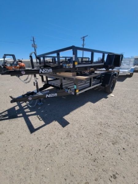 New 2026 Midsota 66 x 10 Nova Tube Top Utility Trailer, 3K Idler Utility Trailer