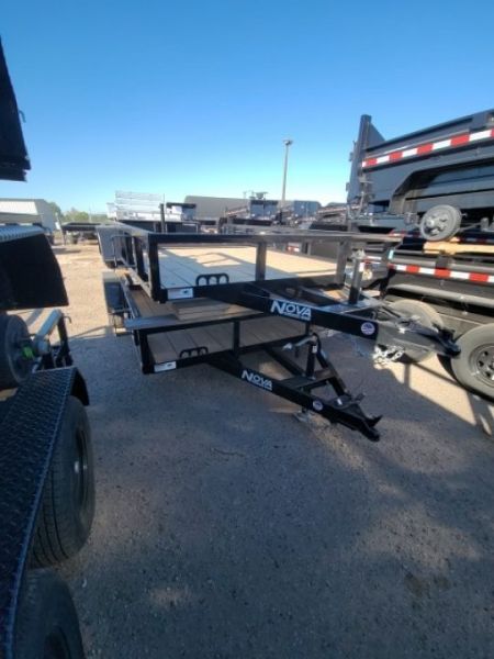 New 2026 Midsota 82 x 12 Nova Tube Top Utility Trailer, 3K Idler Utility Trailer