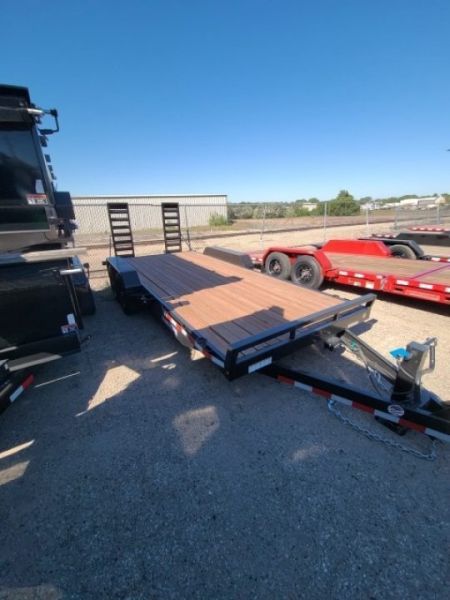 New 2025 Sure-Trac 7 x 18 (16+2) Equipment Trailer, 14K Equipment Trailer