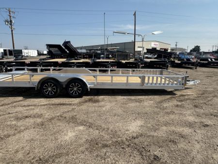 New 2026 H&H Trailers 82x24 Aluminum ATV Trailer, 7K.  Tandem ATV Trailer