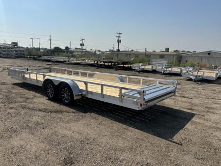 New 2026 H&H Trailers 82x24 Aluminum ATV Trailer, 7K.  Tandem ATV Trailer