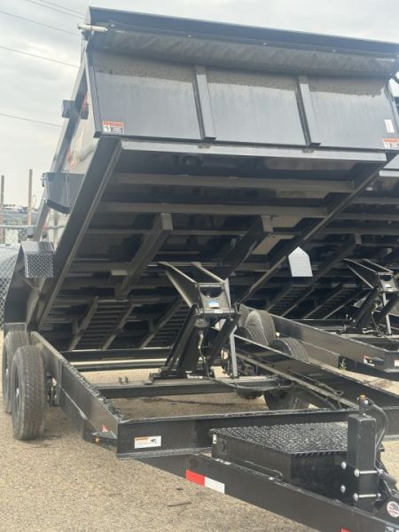 New 2025 H&H Trailers 83x16 Industrial Dump Trailer,14K Scissor Dump Trailer