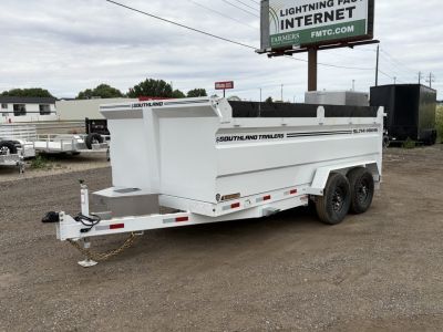 New 2026 Southland 7x14 14k High Side Dump Trailer