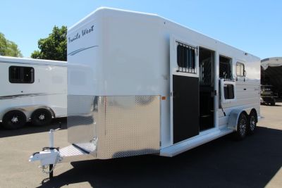 New 2027 Trails West Sierra II - Side Tack & HUGE Dressing Room - Extra Tall w/ Escape door - 3 Horse Trailer