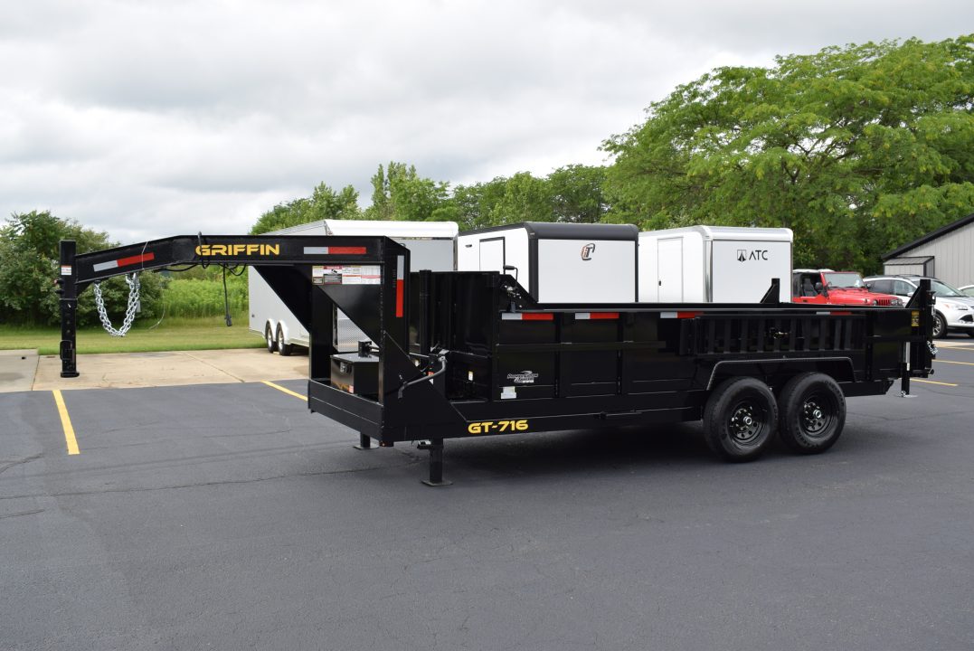 New 2027 Griffin Trailers GT 7x16 Gooseneck Dump Trailer