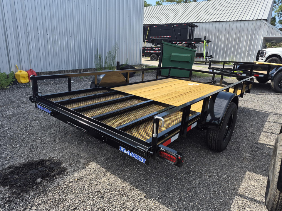 New 2026 6x12 Utility Trailer with Ramp Gate – Lightweight 2,990 GVWR Hauler N156644