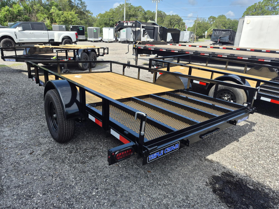 New 2026 6x12 Utility Trailer with Ramp Gate – Lightweight 2,990 GVWR Hauler N156644