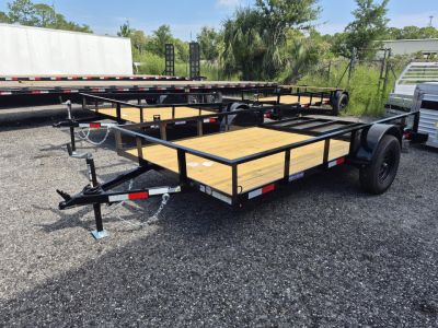 New 2026 6x12 Utility Trailer with Ramp Gate – Lightweight 2,990 GVWR Hauler N156644