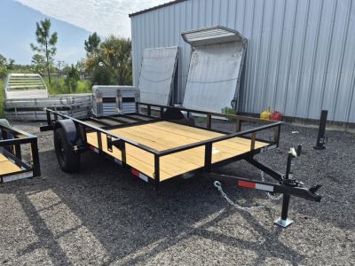 New 2026 6x12 Utility Trailer with Ramp Gate – Lightweight 2,990 GVWR Hauler N156644