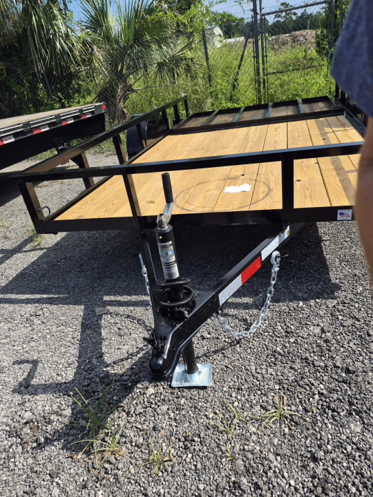 New 2026 6x12 Utility Trailer | 3,000 LB GVWR | Mesh Gate & Spare Tire Mount N156641
