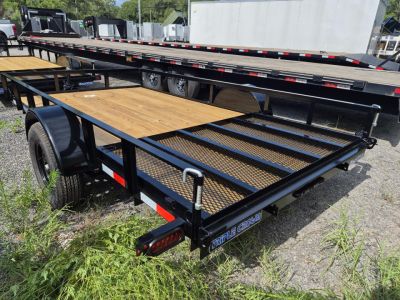 New 2026 6x12 Utility Trailer | 3,000 LB GVWR | Mesh Gate & Spare Tire Mount N156641