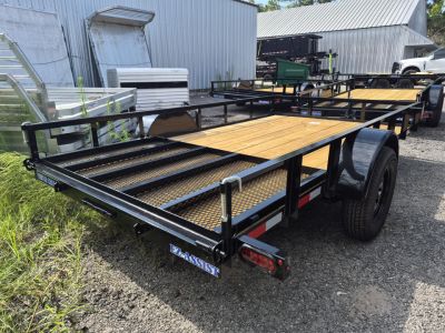 New 2026 6x12 Utility Trailer | 3,000 LB GVWR | Mesh Gate & Spare Tire Mount N156641