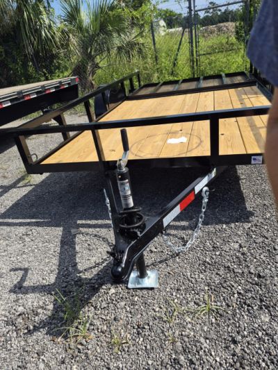New 2026 6x12 Utility Trailer | 3,000 LB GVWR | Mesh Gate & Spare Tire Mount N156641