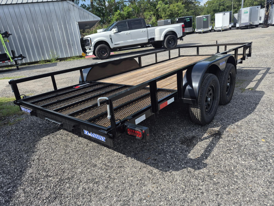 New 2026 Triple Crown Trailers 6x16 Tandem Axle Utility Trailer with Gate | 7K GVWR I with Brakes Utility Trailer