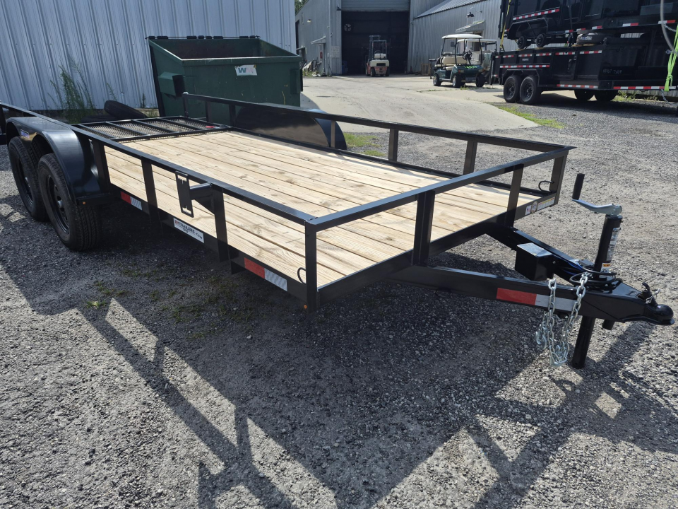New 2026 Triple Crown Trailers 6x16 Tandem Axle Utility Trailer with Gate | 7K GVWR I with Brakes Utility Trailer
