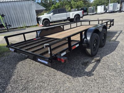 New 2026 Triple Crown Trailers 6x16 Tandem Axle Utility Trailer with Gate | 7K GVWR I with Brakes Utility Trailer