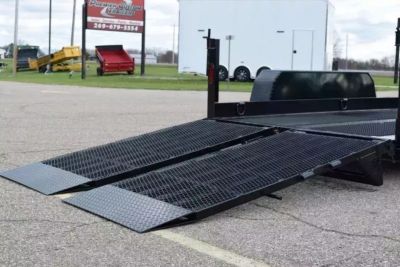 New BND 6x12 SCISSOR LIFT TRAILER w/ 5200LB AXLES