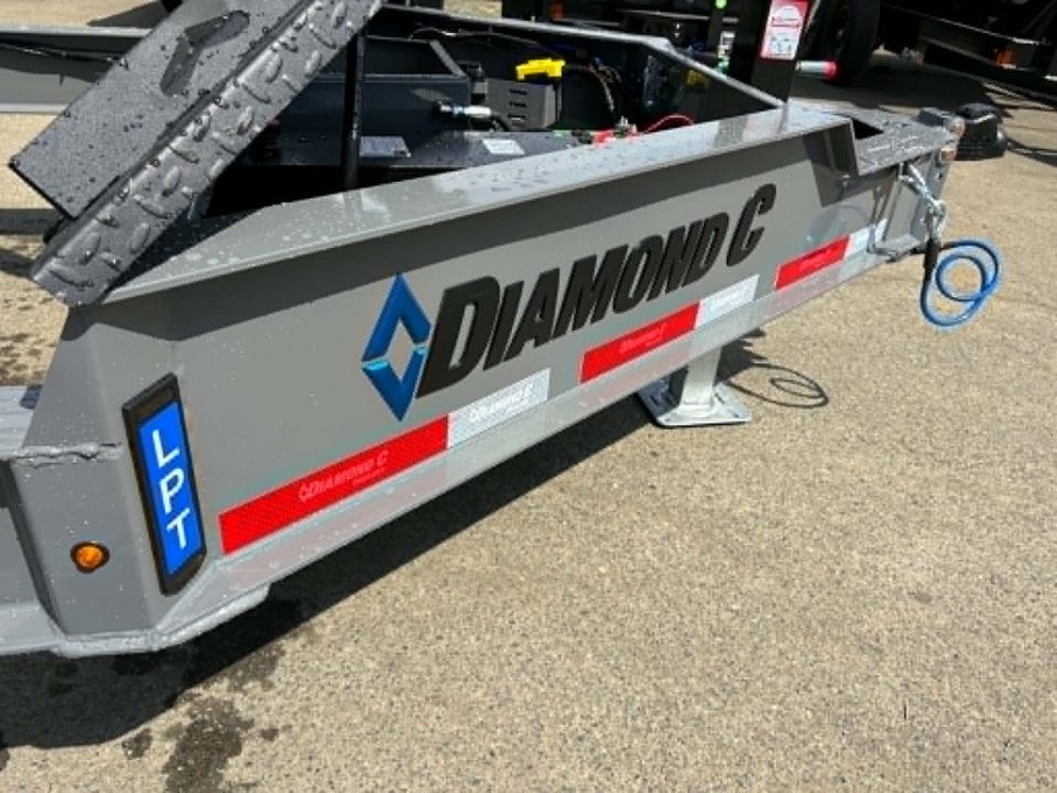 New SALE! DUMP TRAILER 2026 Diamond C LPT207 82X14 LOW PROFILE 15500 GVWR LITHIUM UPGRADE CEMENT GRAY