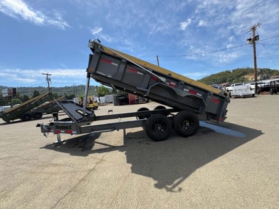 New SALE! DUMP TRAILER 2026 Diamond C LPT207 82X14 LOW PROFILE 15500 GVWR LITHIUM UPGRADE CEMENT GRAY