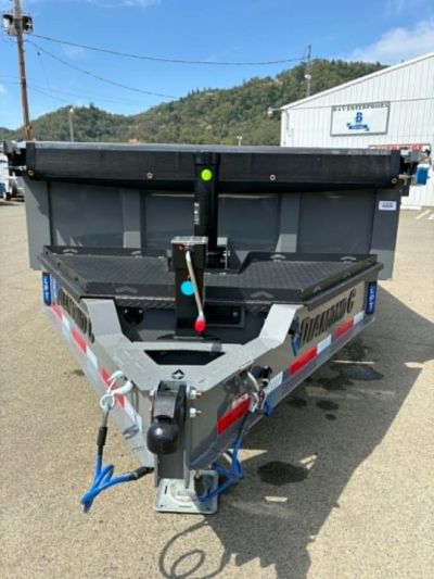 New SALE! DUMP TRAILER 2026 Diamond C LPT207 82X14 LOW PROFILE 15500 GVWR LITHIUM UPGRADE CEMENT GRAY