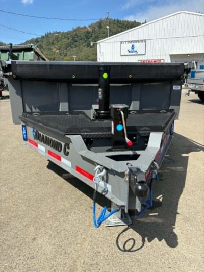 New SALE! DUMP TRAILER 2026 Diamond C LPT207 82X14 LOW PROFILE 15500 GVWR LITHIUM UPGRADE CEMENT GRAY