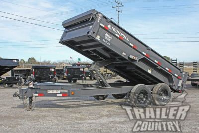 New 2026 NEW 7' x 14' Iron Bull Scissor Hoist Hydraulic Dump Trailer w/ 24  High Sides