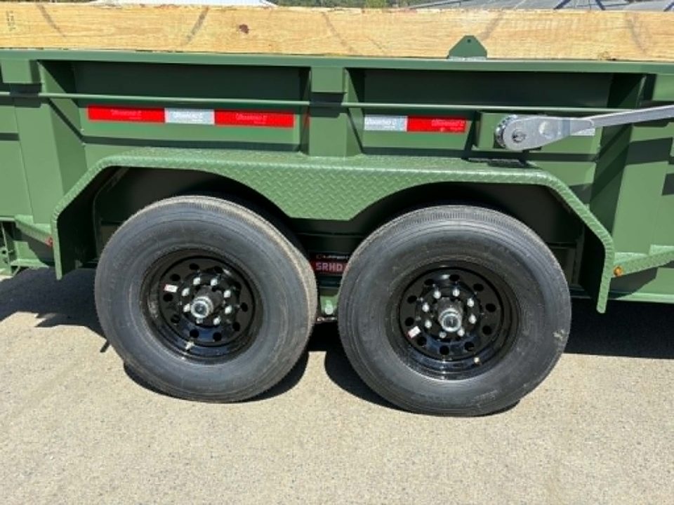 New SALE! DUMP TRAILER 2026 Diamond C LPT207 82X14 LOW PROFILE 15500 GVWR LITHIUM UPGRADE MILITARY GREEN