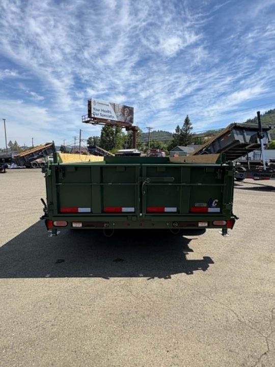 New SALE! DUMP TRAILER 2026 Diamond C LPT207 82X14 LOW PROFILE 15500 GVWR LITHIUM UPGRADE MILITARY GREEN