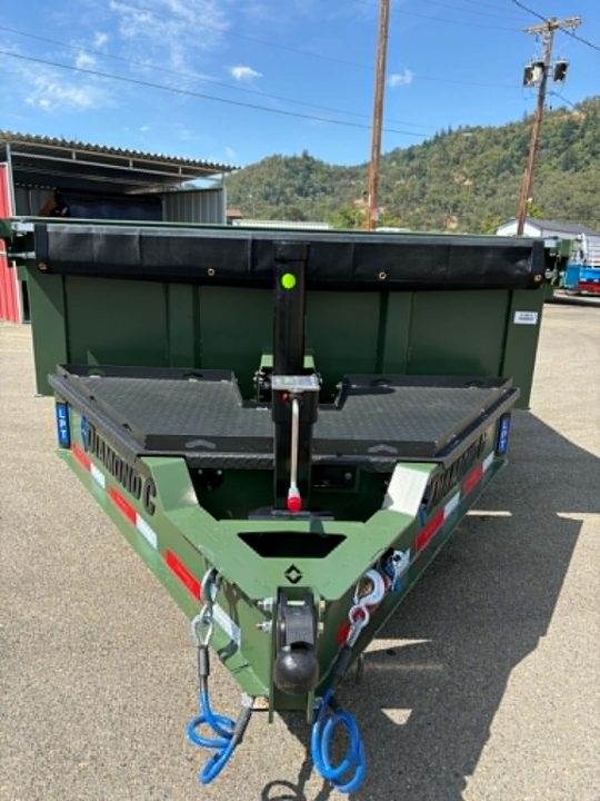 New SALE! DUMP TRAILER 2026 Diamond C LPT207 82X14 LOW PROFILE 15500 GVWR LITHIUM UPGRADE MILITARY GREEN
