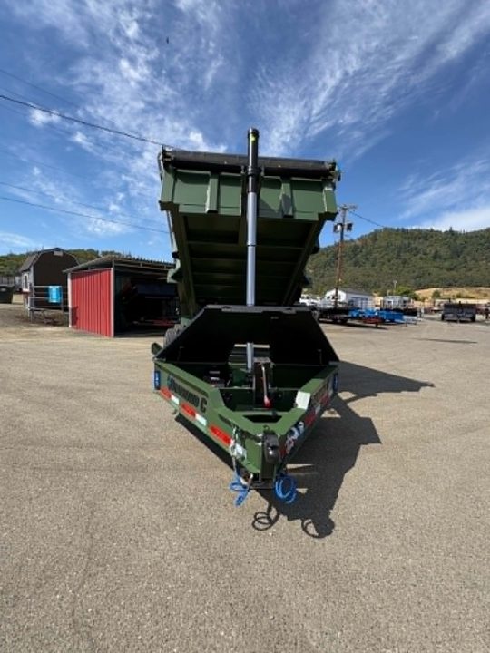 New SALE! DUMP TRAILER 2026 Diamond C LPT207 82X14 LOW PROFILE 15500 GVWR LITHIUM UPGRADE MILITARY GREEN