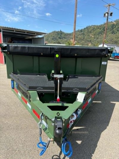 New SALE! DUMP TRAILER 2026 Diamond C LPT207 82X14 LOW PROFILE 15500 GVWR LITHIUM UPGRADE MILITARY GREEN