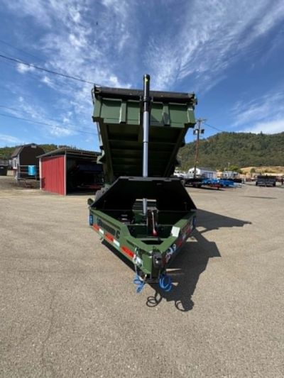 New SALE! DUMP TRAILER 2026 Diamond C LPT207 82X14 LOW PROFILE 15500 GVWR LITHIUM UPGRADE MILITARY GREEN