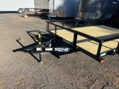 New 2026 Top Hat Trailers 77X12 LDX Utility Flatbed Trailer Utility Trailer