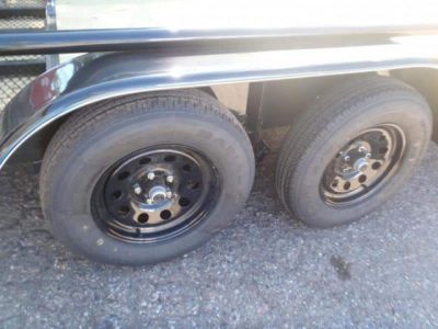 New 2026 Top Hat Trailers 83X16 Pipe Rail Ramp Gate Utility Trailer