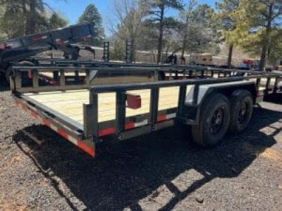 New 2026 Top Hat Trailers 83X20 Heavy Pipe Flatbed 10K Equipment Trailer