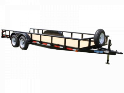 New 2026 Top Hat Trailers 83X20 Heavy Pipe Flatbed 10K Equipment Trailer