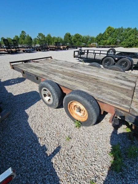 Used BOTTOM DOLLAR - 1996 Big Bubba's 7 x 16 7K Wood Deck Car Hauler