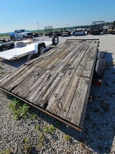 Used BOTTOM DOLLAR - 1996 Big Bubba's 7 x 16 7K Wood Deck Car Hauler