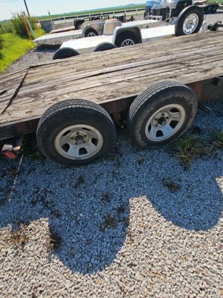 Used BOTTOM DOLLAR - 1996 Big Bubba's 7 x 16 7K Wood Deck Car Hauler