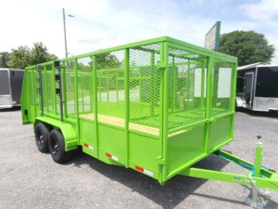 New 2026 Tuff Dawg Trailers 7X16 Yard Dawg Landscape Trailer
