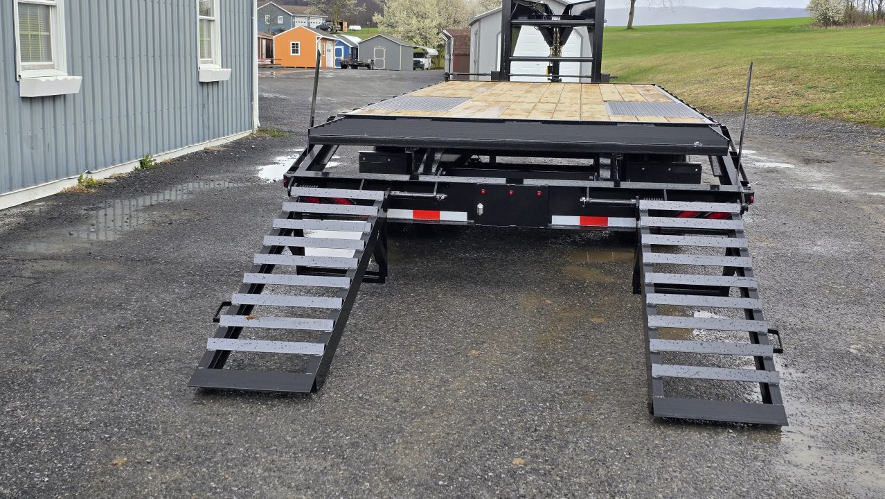 New Quality Trailers Pro-H Flatbed Trailer 25,000 GVWR / 25' / Pop-Up Dove Tail