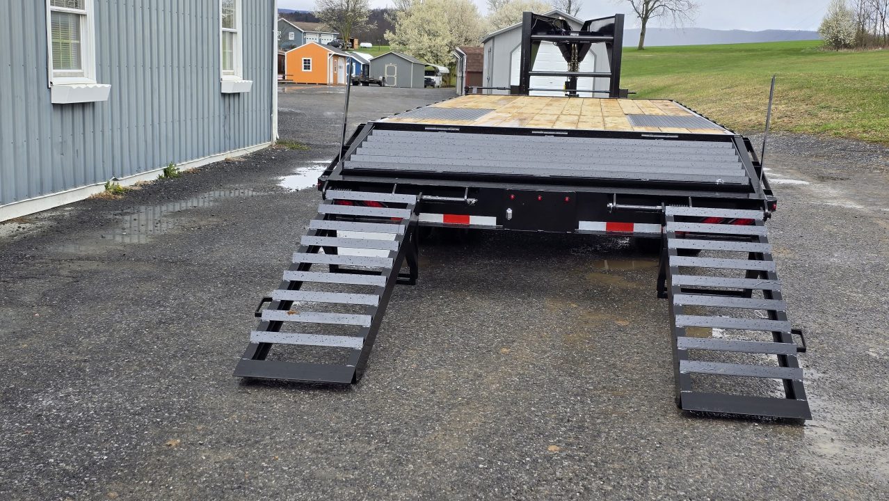 New Quality Trailers Pro-H Flatbed Trailer 25,000 GVWR / 25' / Pop-Up Dove Tail