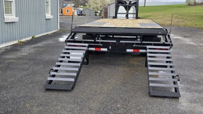 New Quality Trailers Pro-H Flatbed Trailer 25,000 GVWR / 25' / Pop-Up Dove Tail