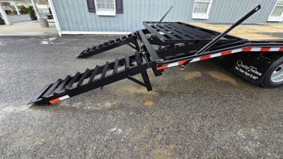 New Quality Trailers Pro-H Flatbed Trailer 25,000 GVWR / 25' / Pop-Up Dove Tail