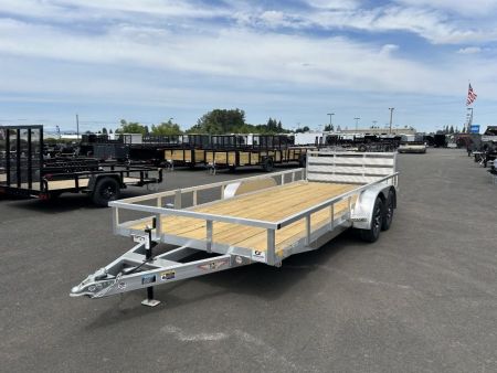 New 2026 H&H 7X18 Aluminum Tube Top Utility Trailer 7K GVWR