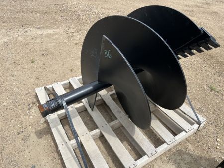 New 2025 Lowe 36" Skid Steer Post Auger Bit Attachment