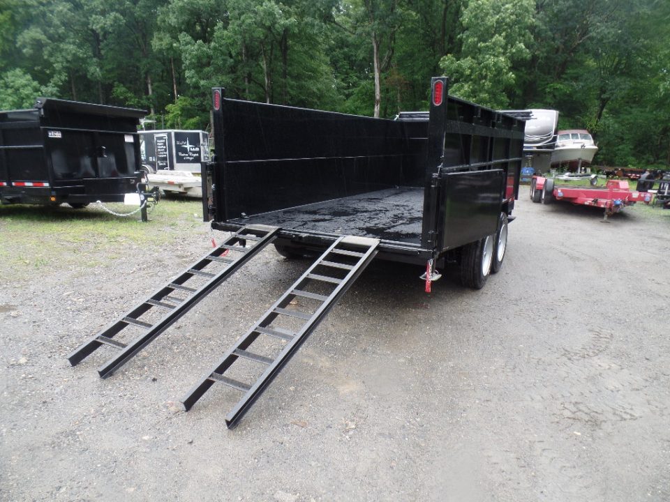 New 2026 Quality Steel and Aluminum 7X16 Dump with 4' Sides, 16,000 lb. GVWR Dump Trailer