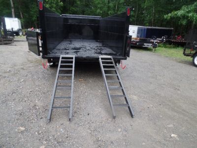 New 2026 Quality Steel and Aluminum 7X16 Dump with 4' Sides, 16,000 lb. GVWR Dump Trailer