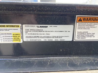 New Lamar Trailers LM 83"X22' EQUIP TILT 14K
